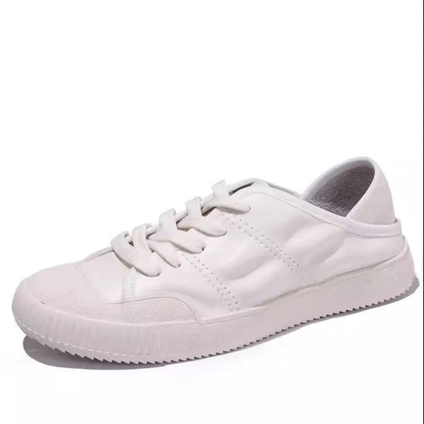 Round Toe Lace Up Sneakers