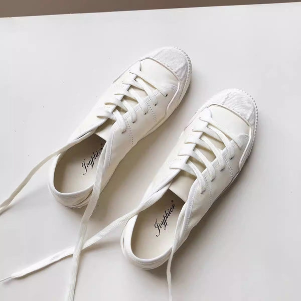 Round Toe Lace Up Sneakers