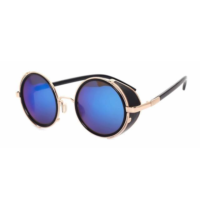 Round Vintage Sunglasses Retro Eyewear Style Sunglasses For Women New Retro Shape Coating Sunglasses For Men New Round Shape  Sunglasses & Classic Design Sunglasses