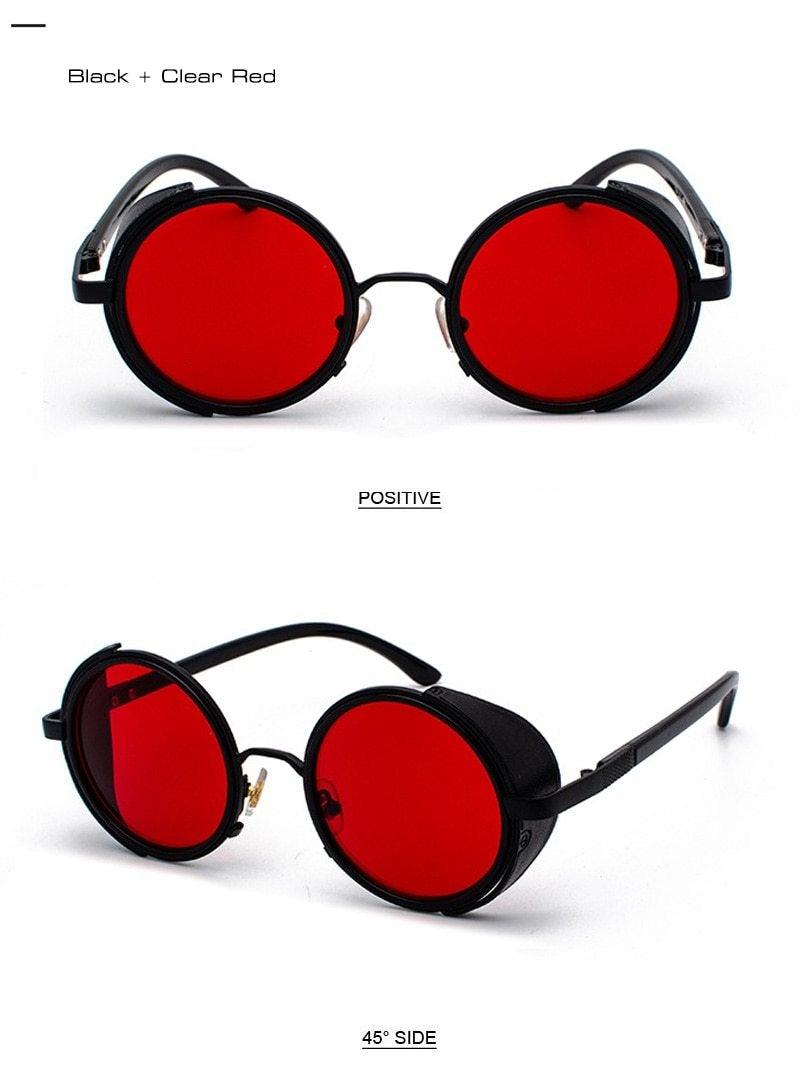 Round Vintage Sunglasses Retro Eyewear Style Sunglasses For Women New Retro Shape Coating Sunglasses For Men New Round Shape  Sunglasses & Classic Design Sunglasses