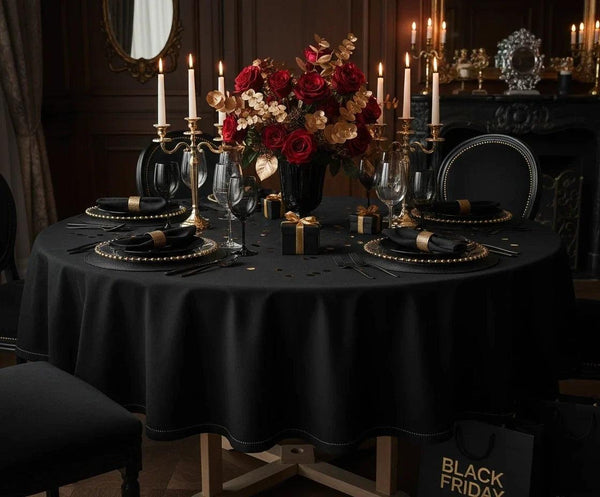 Cotton Round Tablecloth - Round Table Cover