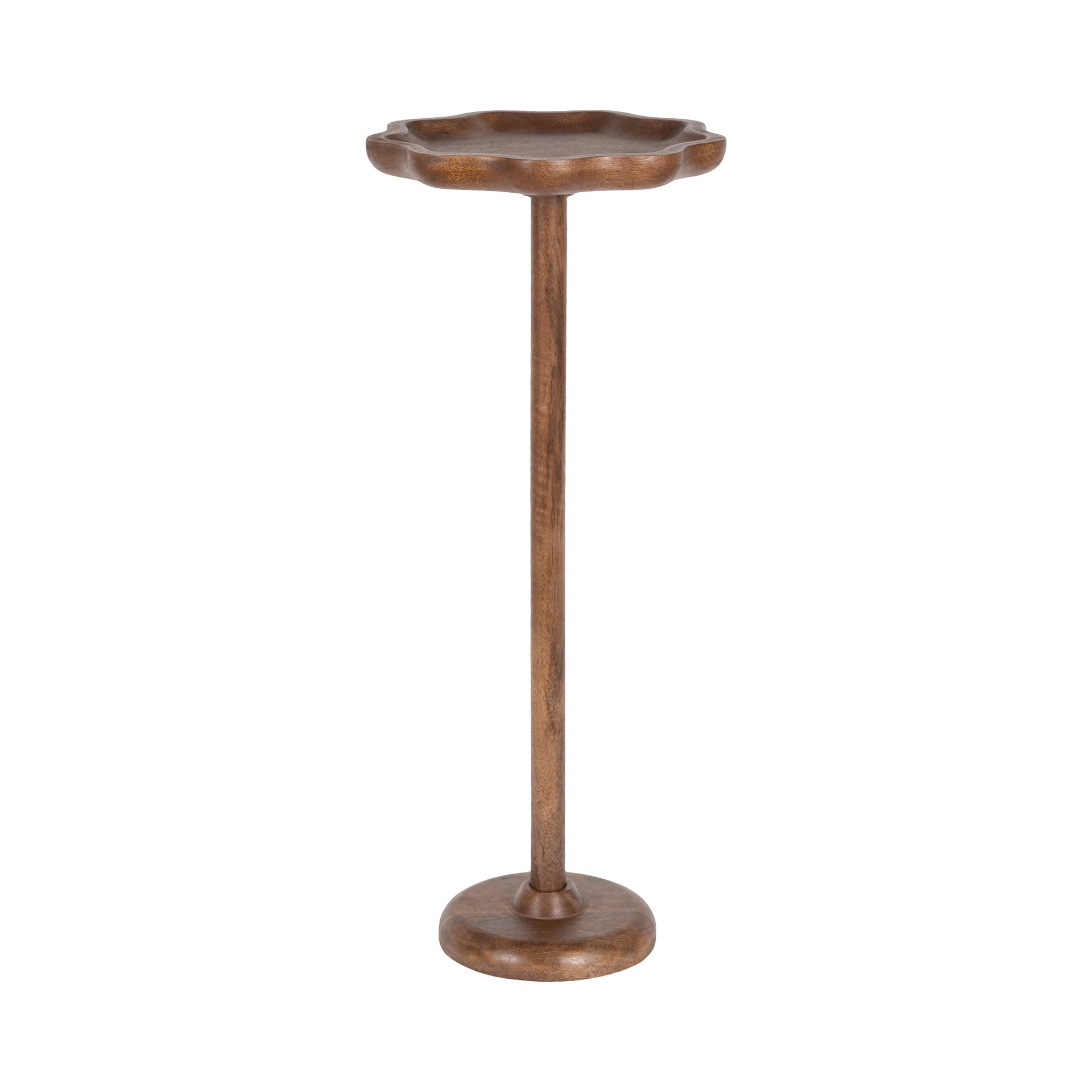 Alezar Scallop Wood Drink Table