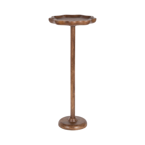 Alezar Scallop Wood Drink Table