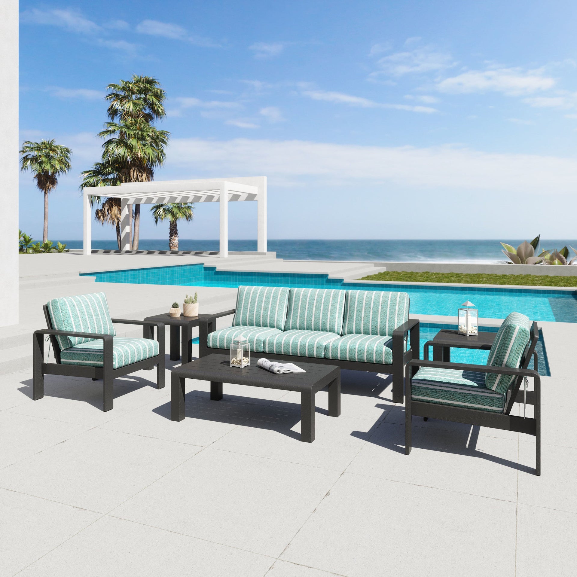 Rolig Side Table Black