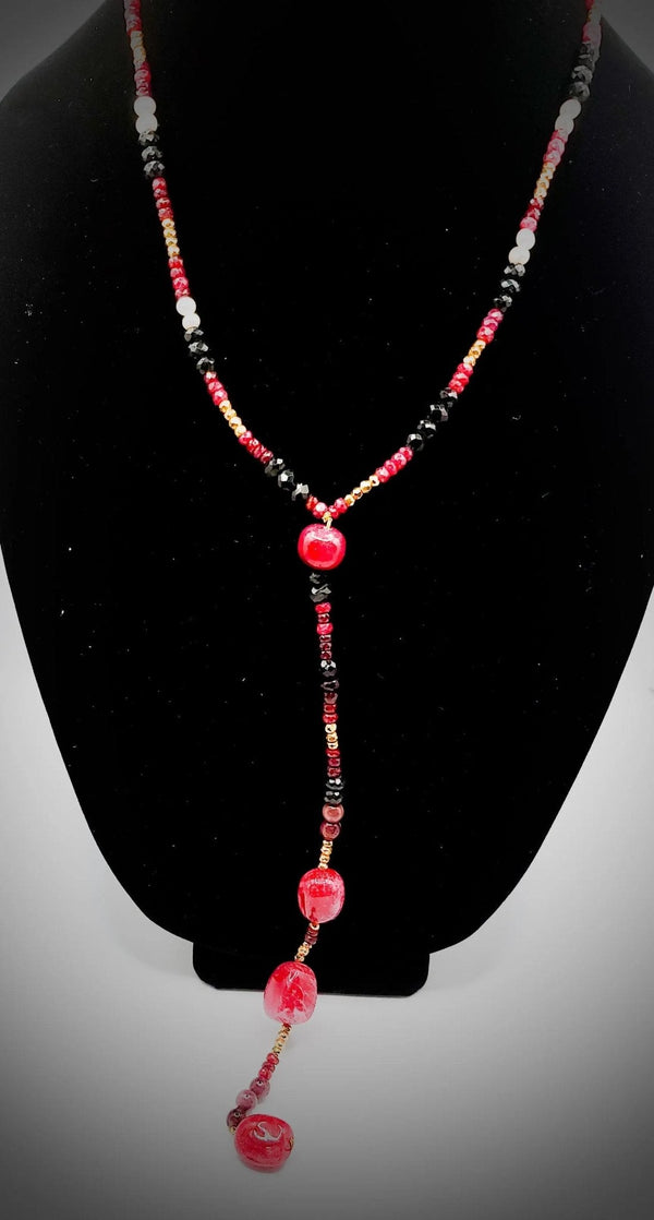 Ruby and Iolite Collar Necklace