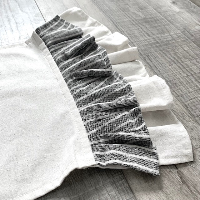 2 PANELS & RUNNER BUNDLE: RECTANGLE Holiday Panel Thanksgiving November Fall Autumn, farmhouse charcoal runner: HARVEST WHEAT / VINTAGE FALL PUMPKIN BIKE + CHARCOAL/CREAM TABLE RUNNER