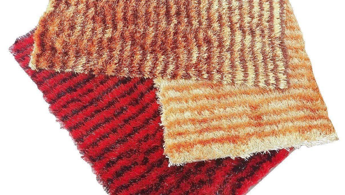DaDa Bedding Shaggy Soft Rectangle Door Mat Bath Carpet Rug - 20