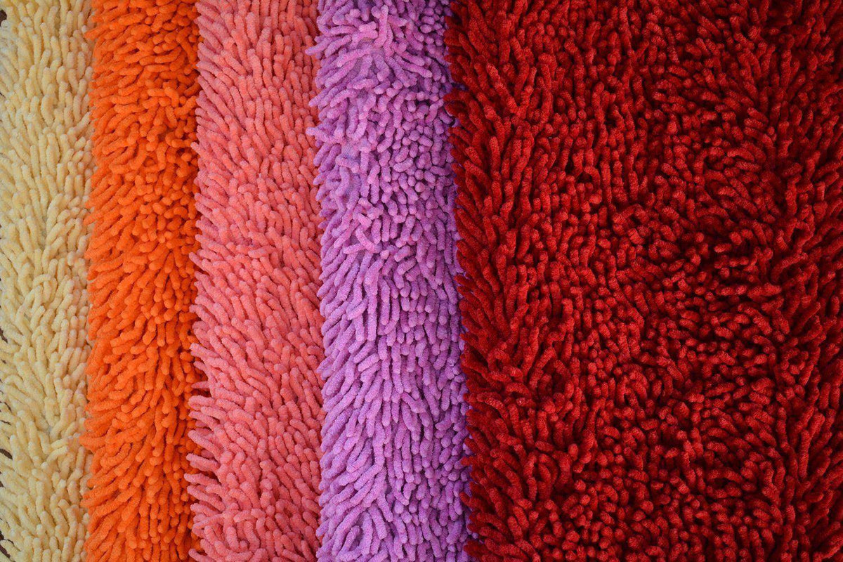 Tache Cotton Chenille Hot Pink Shag Area / Bathroom Rug (MATP)