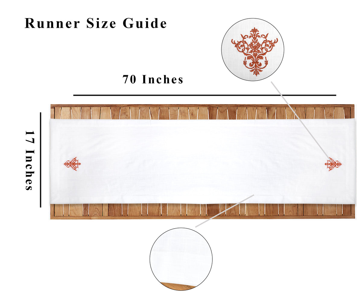 Embroidered Table Runner - Dining Table Runner