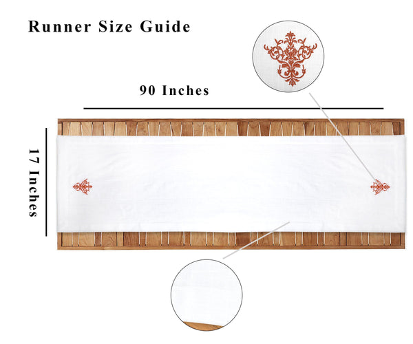Embroidered Table Runner - Dining Table Runner