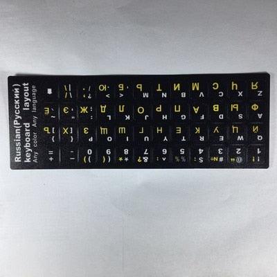 Russian Letters Keyboard Stickers for Notebook Computer Desktop Keyboard Cover For Gaming Laptops New Accessories Gifts For Gaming Lovers