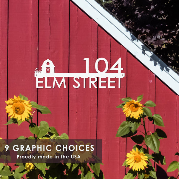 [COL] Modern Outdoor House Numbers - 9 Styles - Personalized Address Signs for House