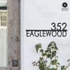 [COL] Magnolia Address Plaque - 3 Sizes - Modern Outside House Numbers for Address