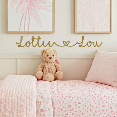 [COL] I Heart You – Little Love Edition | Personalized Kids Name Sign