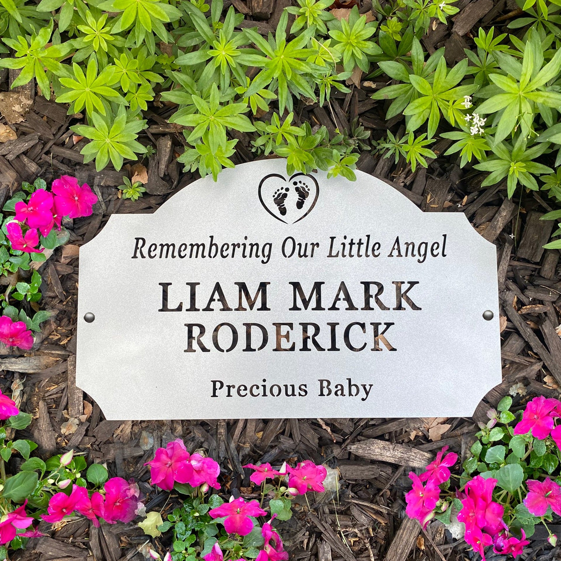 [COL] Classic Memorial Plaque - Graveyard Decoration Plaque for Cemetery