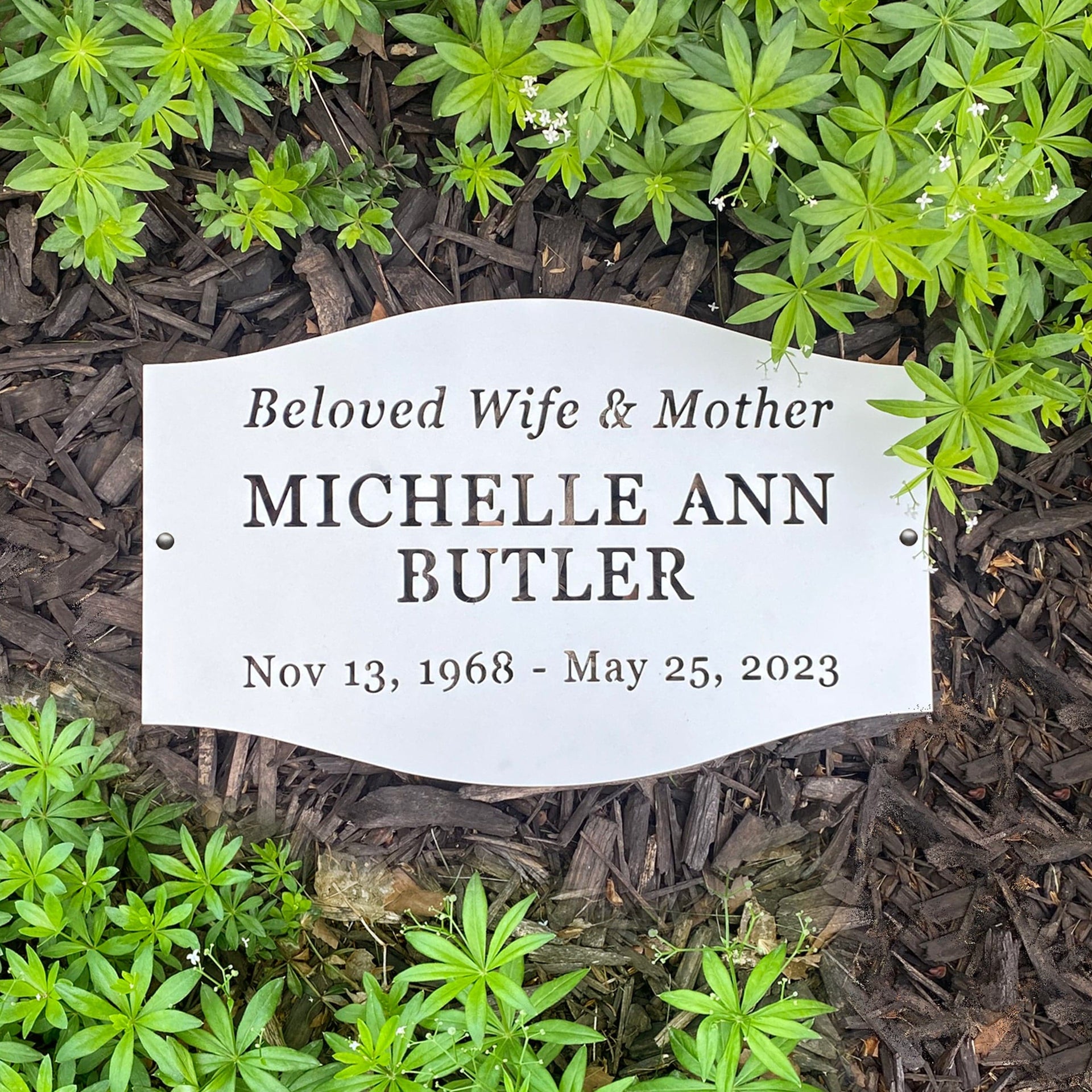 [COL] Classic Memorial Plaque - Graveyard Decoration Plaque for Cemetery
