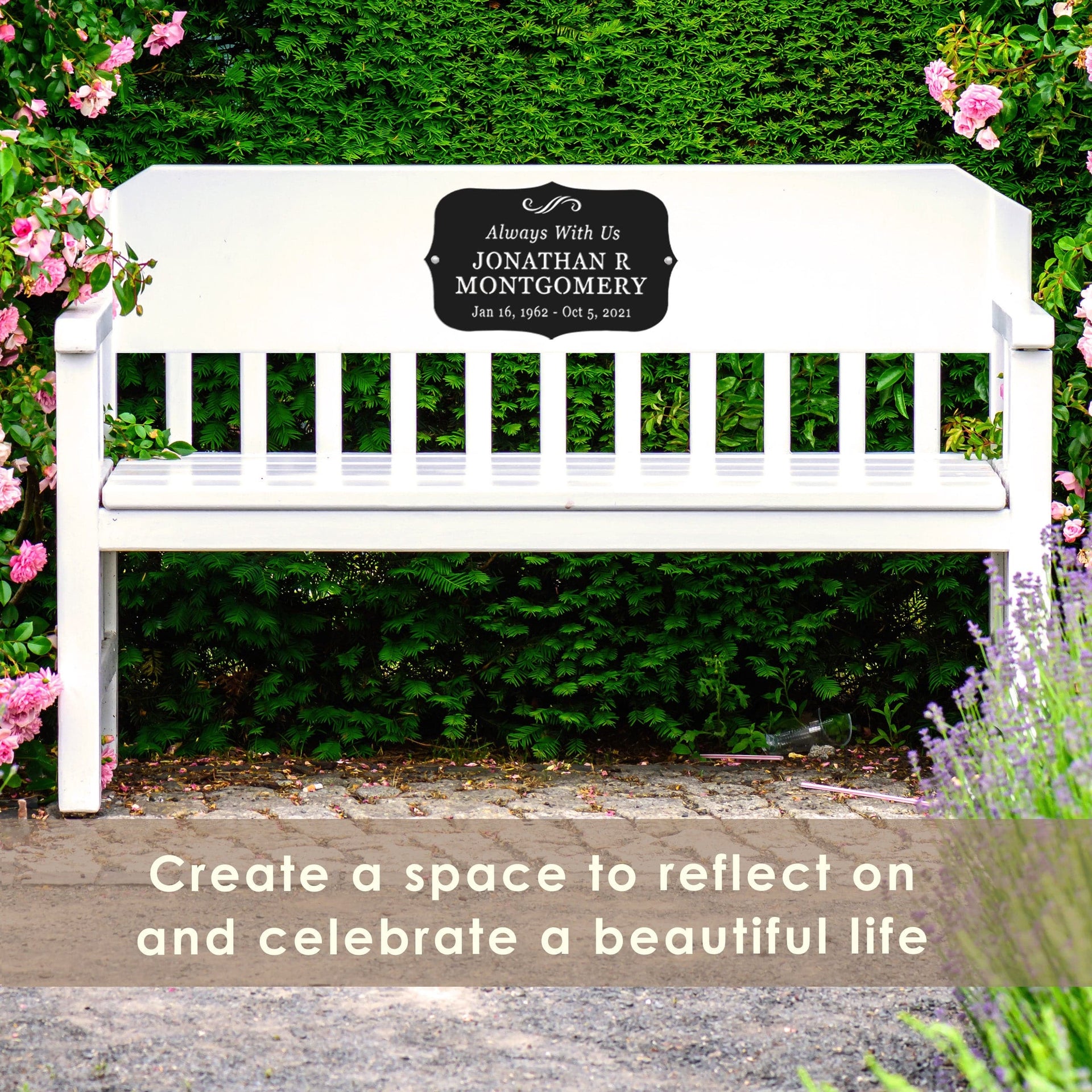 [COL] Classic Memorial Plaque - Graveyard Decoration Plaque for Cemetery