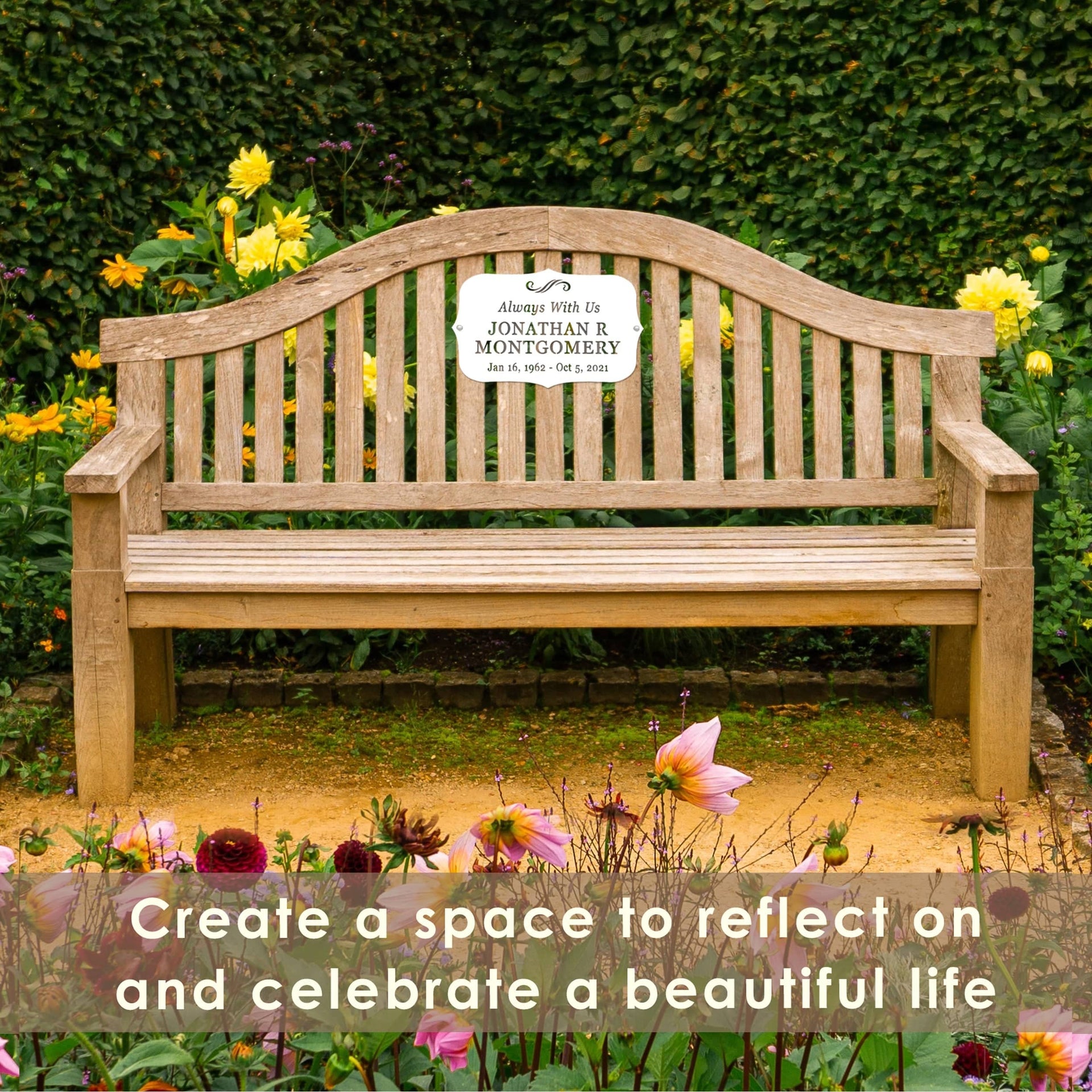 [COL] Classic Memorial Plaque - Graveyard Decoration Plaque for Cemetery