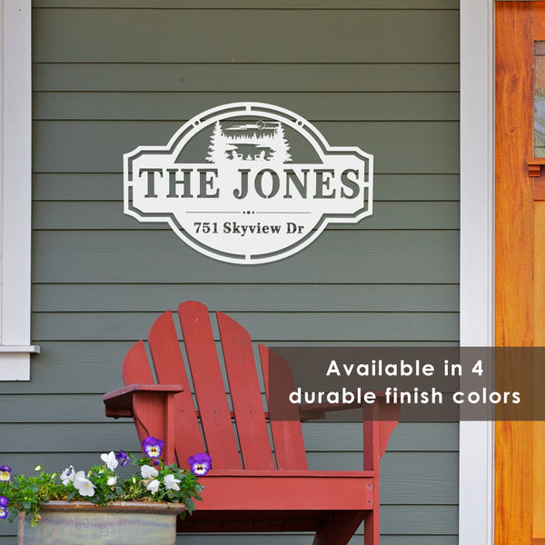 [COL] Home on the Range Oversized Address Plaque - House Number Sign