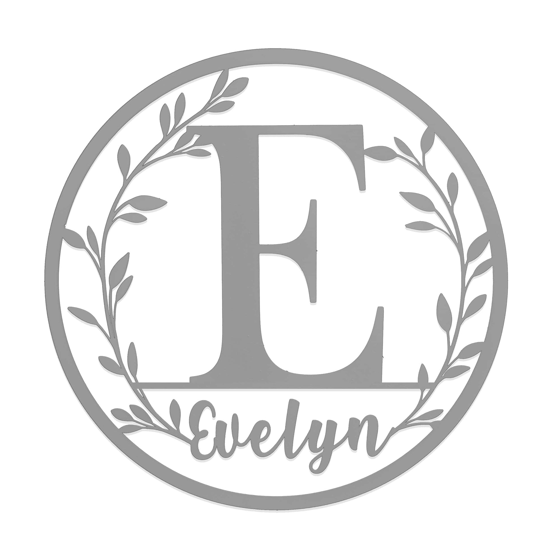 [COL] Vine Outdoor Monogram Wreaths for Front Door - Monogram Wall Decor Metal Initial Signs