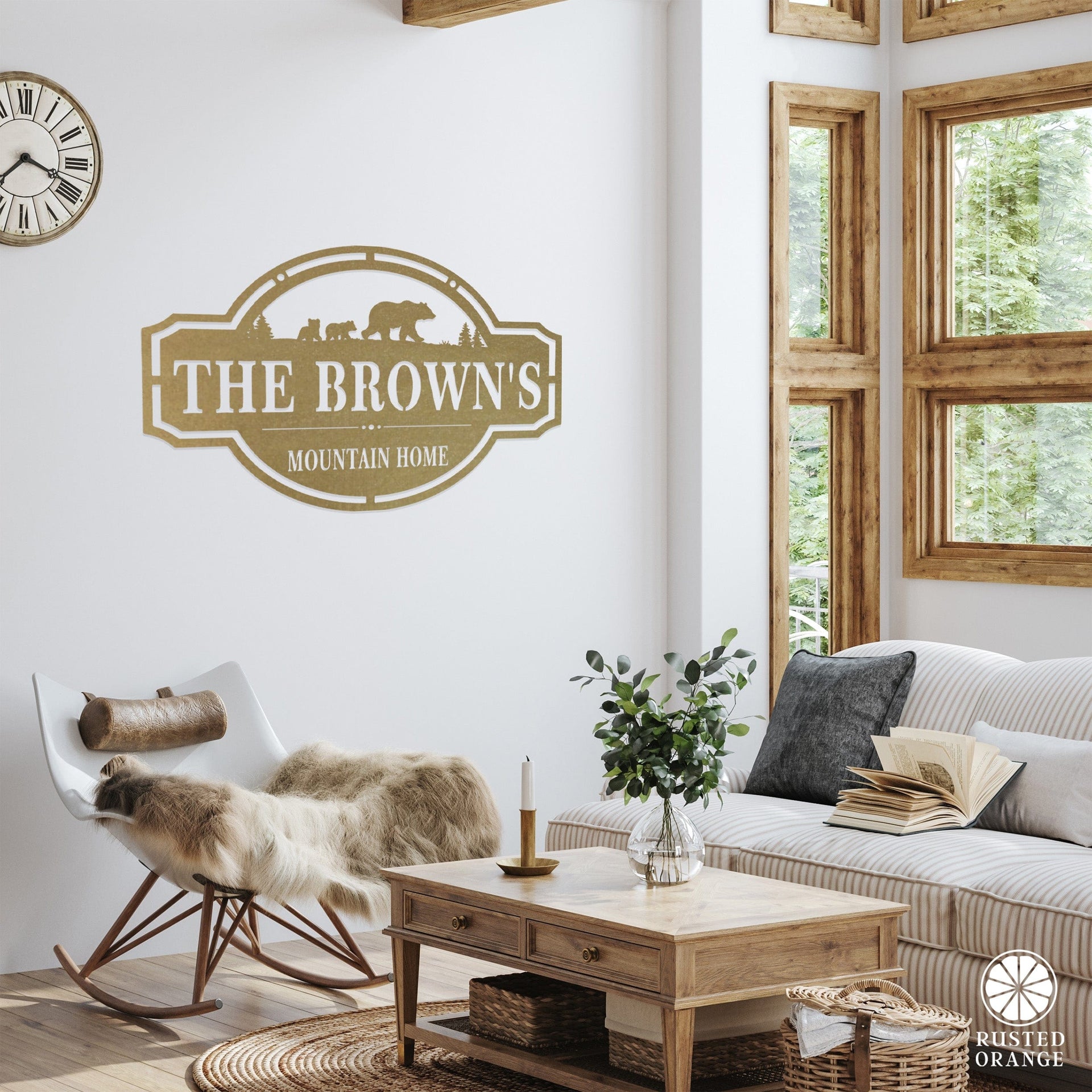 [COL] Home on the Range Oversized Address Plaque - House Number Sign