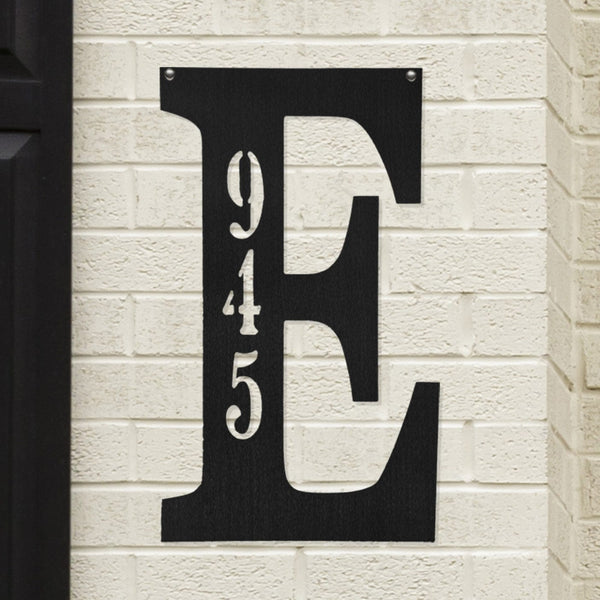 [COL] Letter Address Plaque - 3 Sizes - Metal Personalized Address Numbers for House