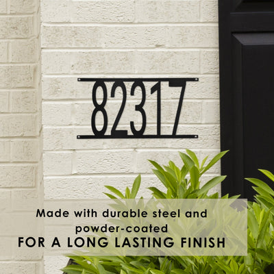[COL] Simple Address Plaque - 3 Sizes - Address Numbers for Outside