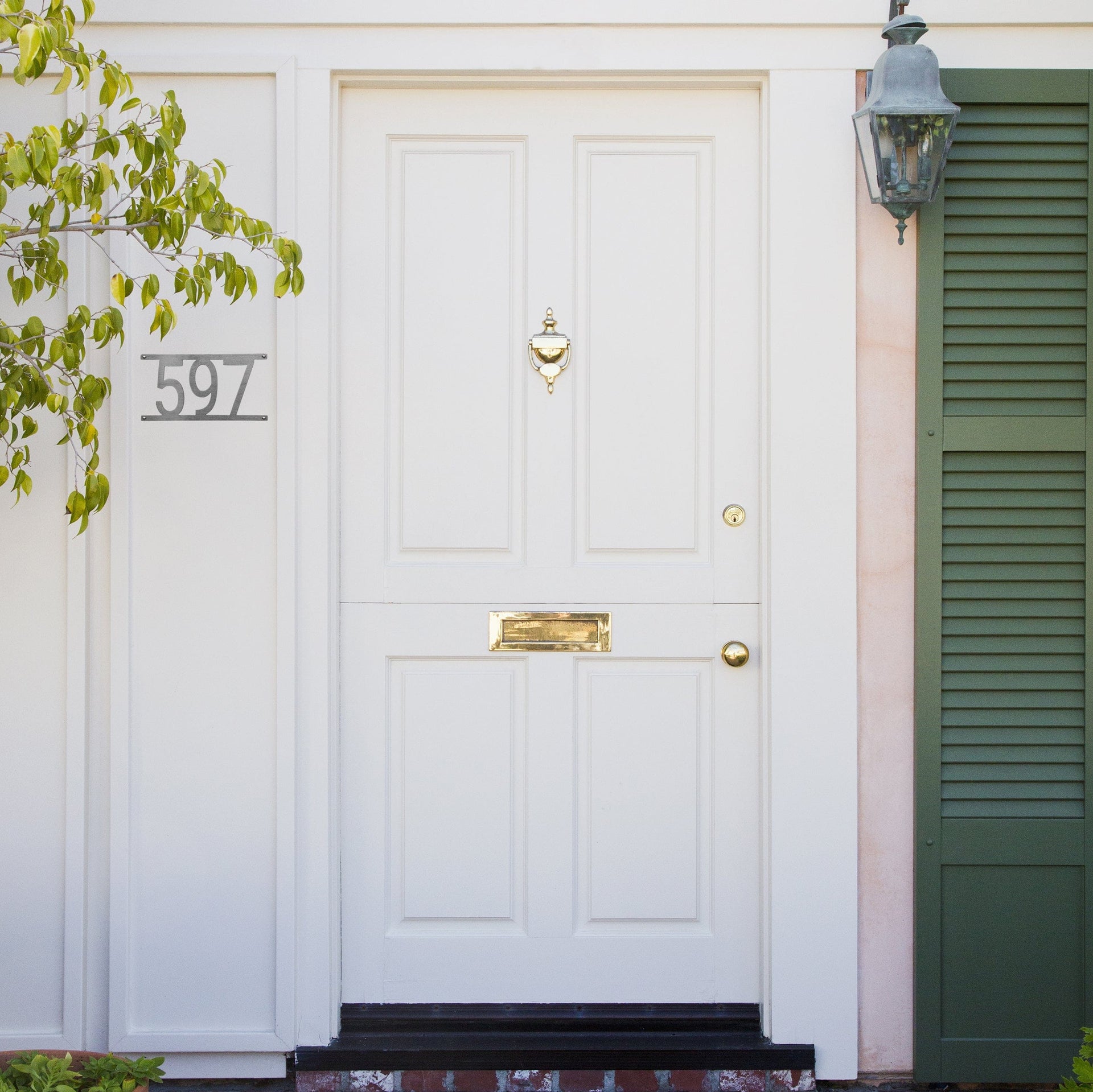 [COL] Simple Address Plaque - 3 Sizes - Address Numbers for Outside