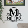 [COL] Austen Monogram - 2 Sizes - Metal Name Signs Personalized Monogram