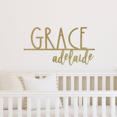 [COL] Beckett Name Sign - 2 Sizes - Personalized Last Name Sign for Home
