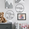 [COL] Mountain Rose Sign Collection - Circle Sign with First and Last Name