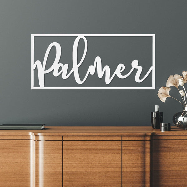 [COL] What's in a Name Plaque - 3 Sizes - Personalized Metal Family Name Sign