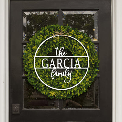 [COL] Chandler Family Sign - 4 Sizes - Personalized Circle Family Name Sign