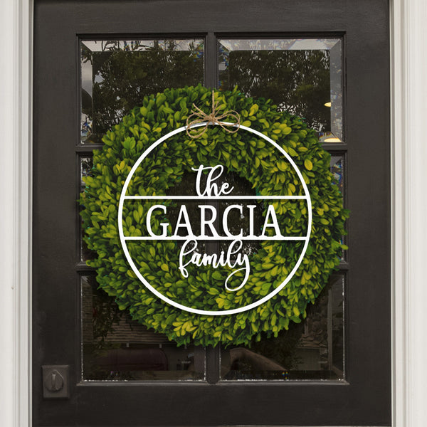 [COL] Chandler Family Sign - 4 Sizes - Personalized Circle Family Name Sign