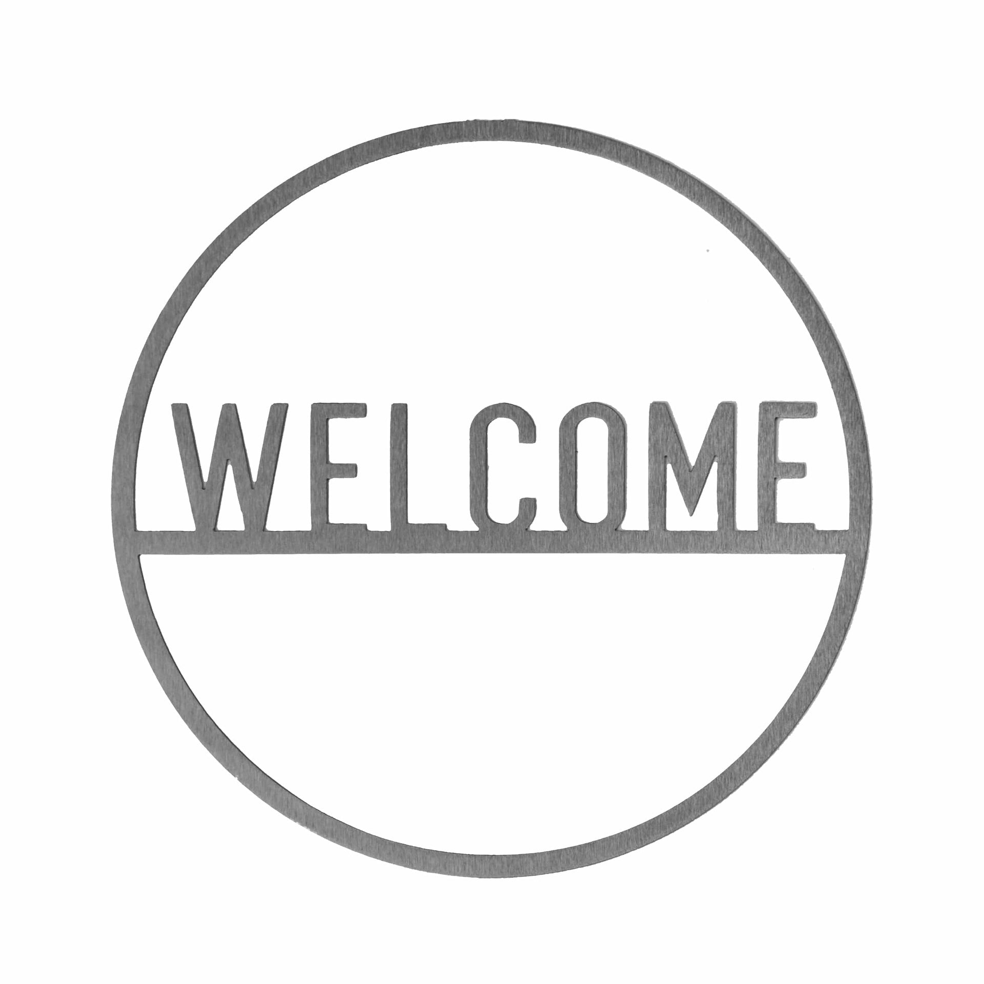 [COL] Minimalist Custom Circle 2 Styles - Script Personalized Metal for Home Decor