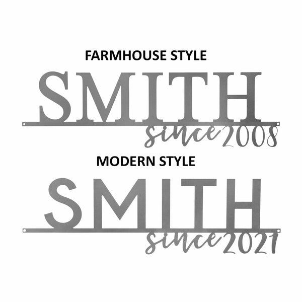 [COL] Our Happy Family  - 2 Styles Personalized Family Name Signs For Home Decor