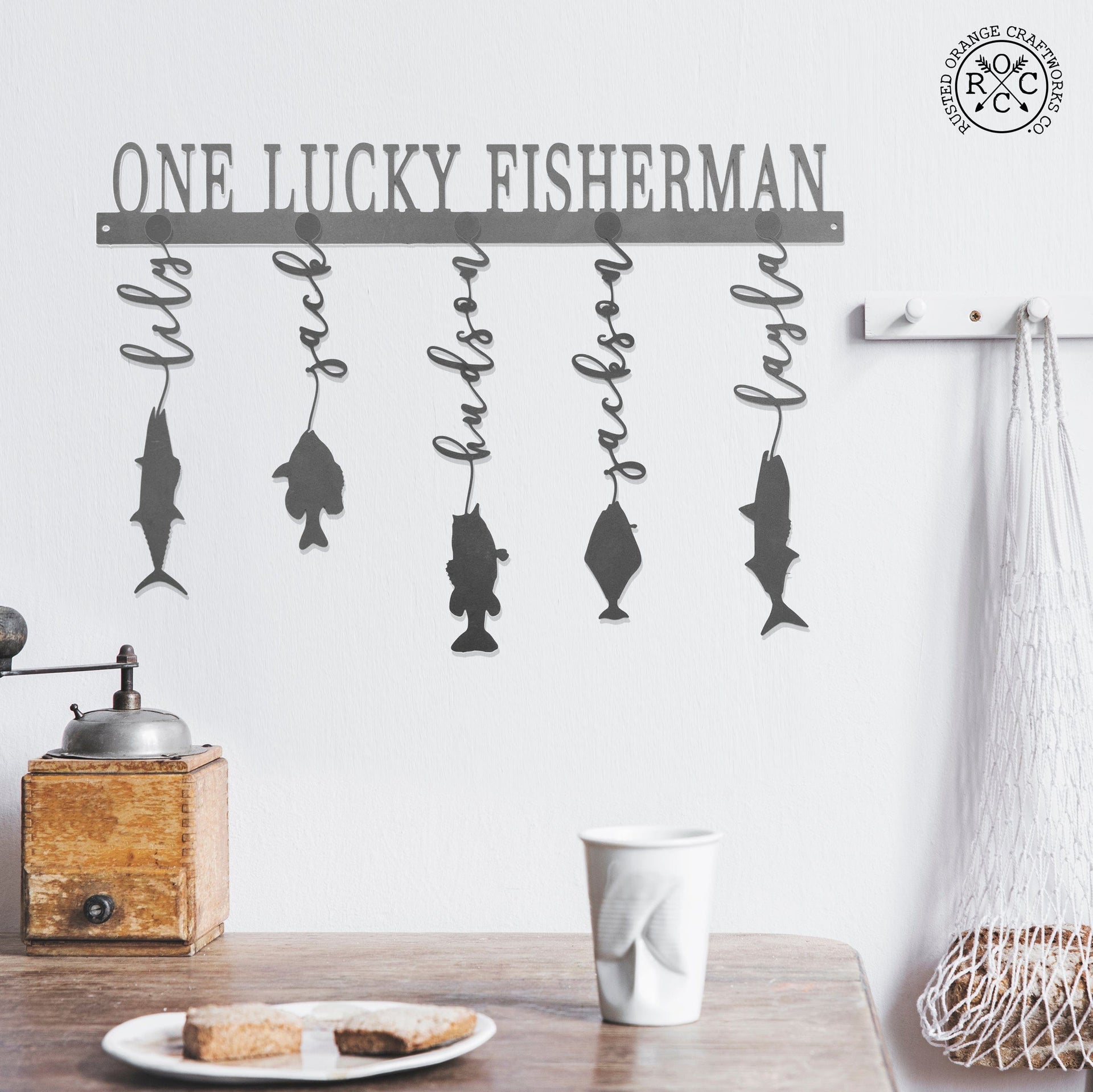 [COL] Reely Great Family Names Fish Sign Personalized - Father's Day, Dad, Grandpa