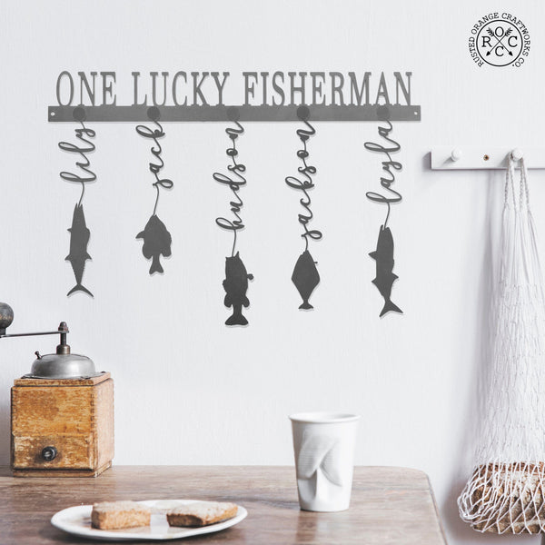[COL] Reely Great Family Names Fish Sign Personalized - Father's Day, Dad, Grandpa