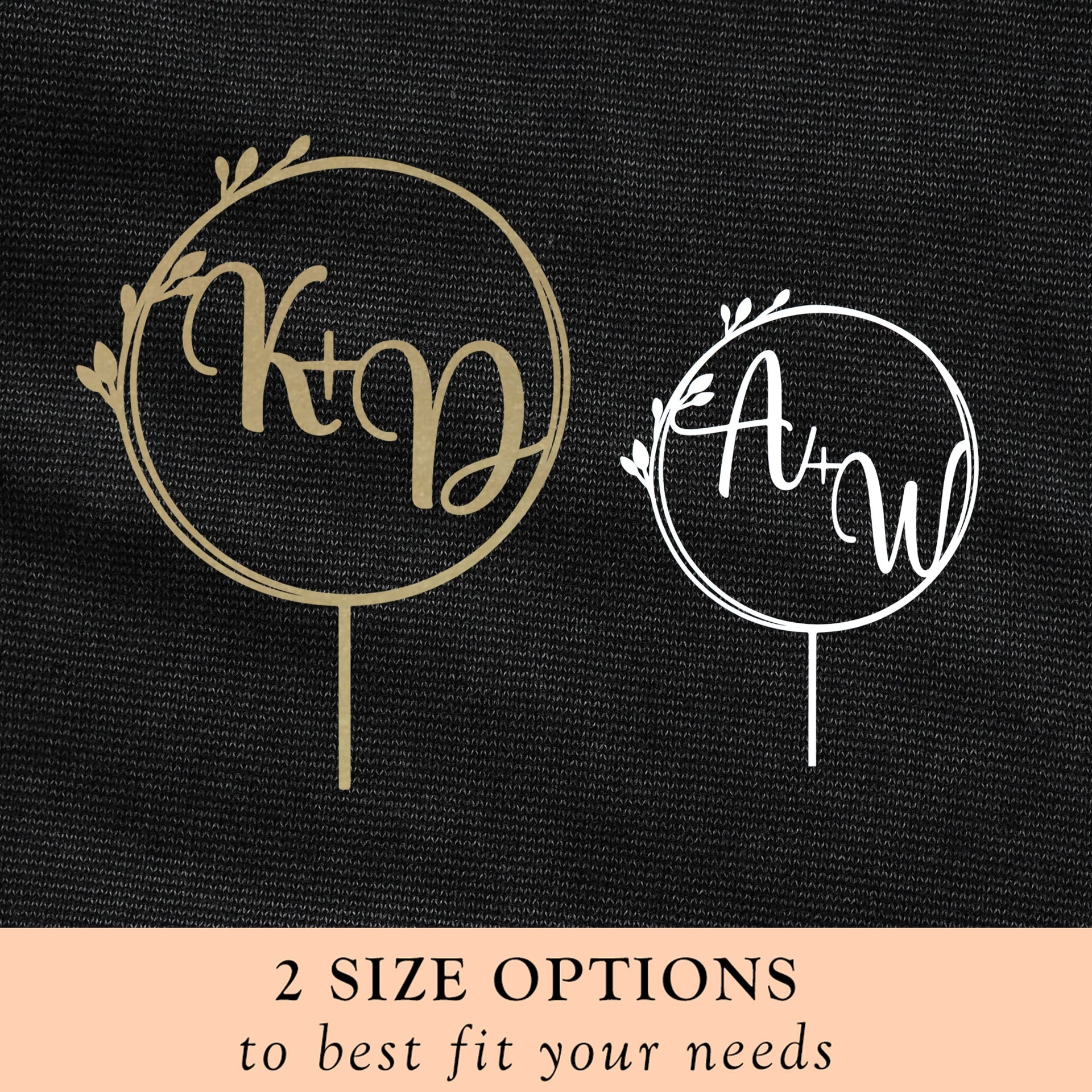 [COL] Custom Initial Wedding Cake Topper - Personalized Cake Topper for Weddings - Mr and Mrs Cake Topper Decorations Wedding Cake Toppers