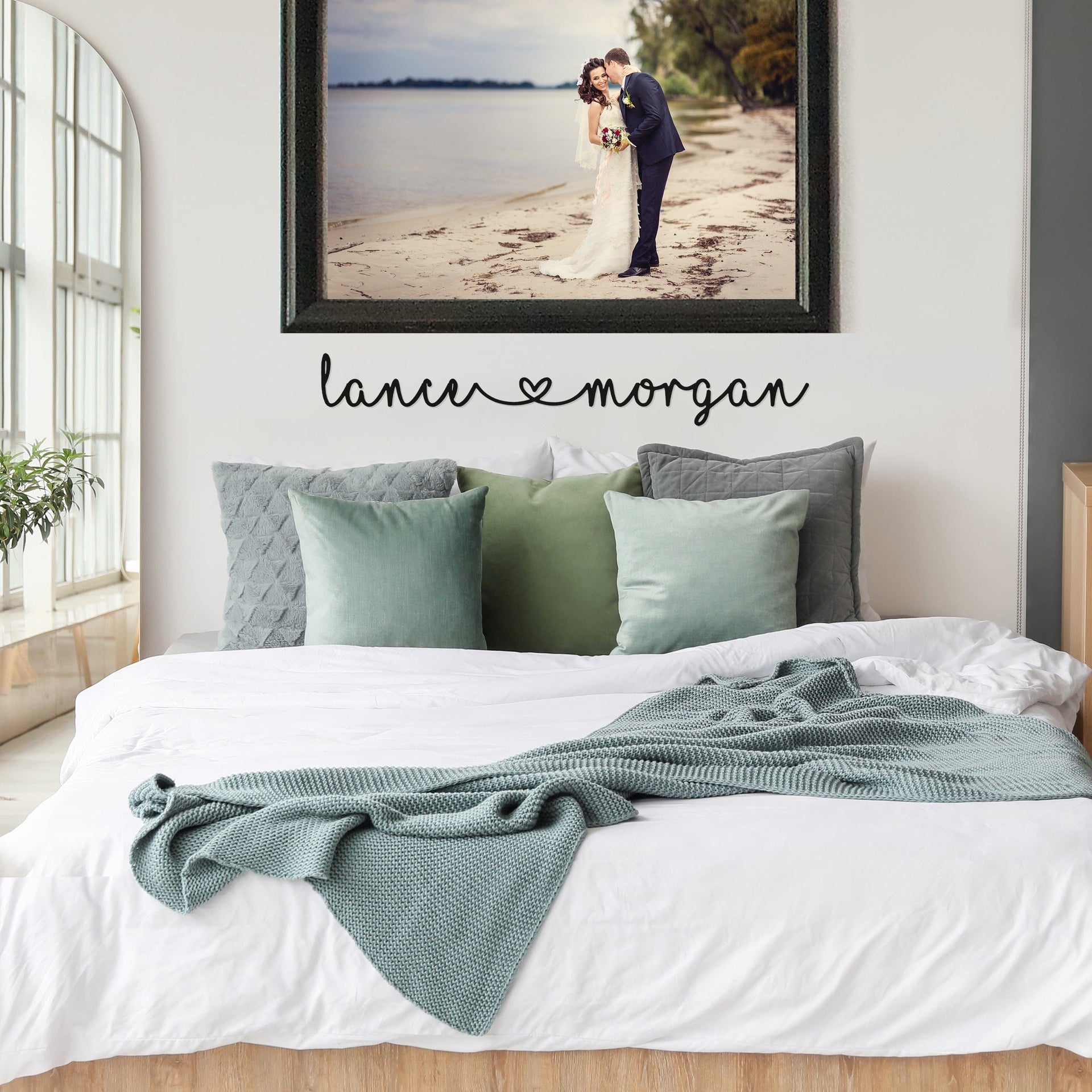 [COL] I Heart You - Couples Love Decor Wall Art for Bedroom Above Bed Gift