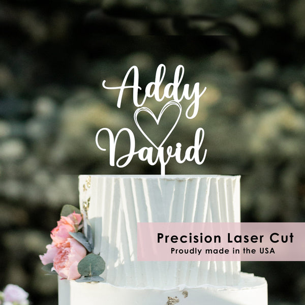 [COL] Wedding Cake Topper for Couples - Personalized Cake Topper for Anniversaries and Weddings - Mr and Mrs Cake Topper Decorations Wedding Cake Toppers