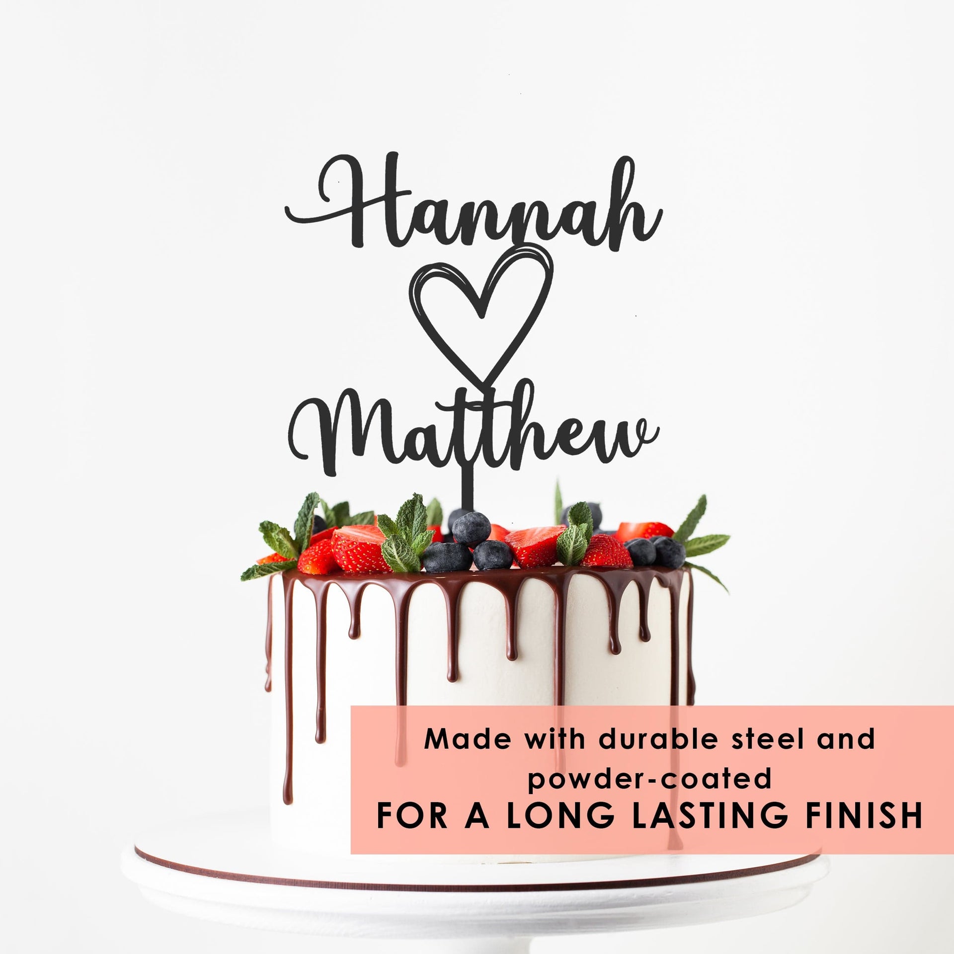 [COL] Wedding Cake Topper for Couples - Personalized Cake Topper for Anniversaries and Weddings - Mr and Mrs Cake Topper Decorations Wedding Cake Toppers