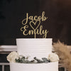 [COL] Wedding Cake Topper for Couples - Personalized Cake Topper for Anniversaries and Weddings - Mr and Mrs Cake Topper Decorations Wedding Cake Toppers