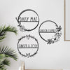 [COL] Flower Shop Collection - Personalized Family Custom Name Wall Sign for Wreath