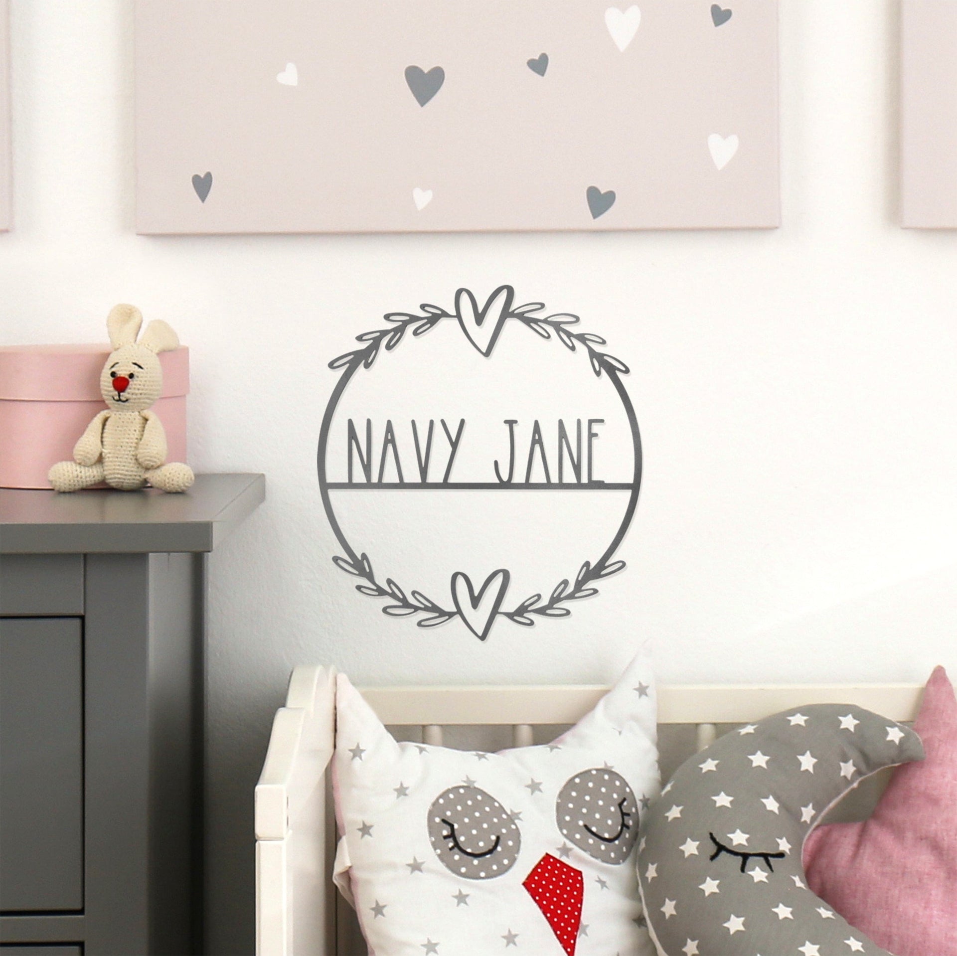 [COL] Flower Shop Collection - Personalized Family Custom Name Wall Sign for Wreath