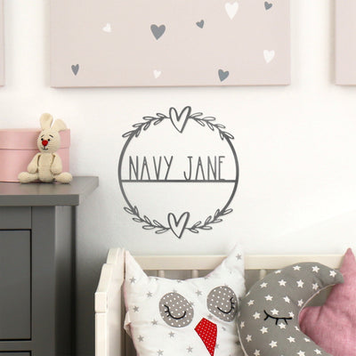 [COL] Flower Shop Collection - Personalized Family Custom Name Wall Sign for Wreath
