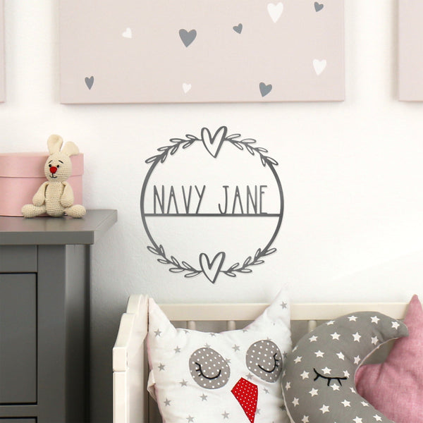 [COL] Flower Shop Collection - Personalized Family Custom Name Wall Sign for Wreath
