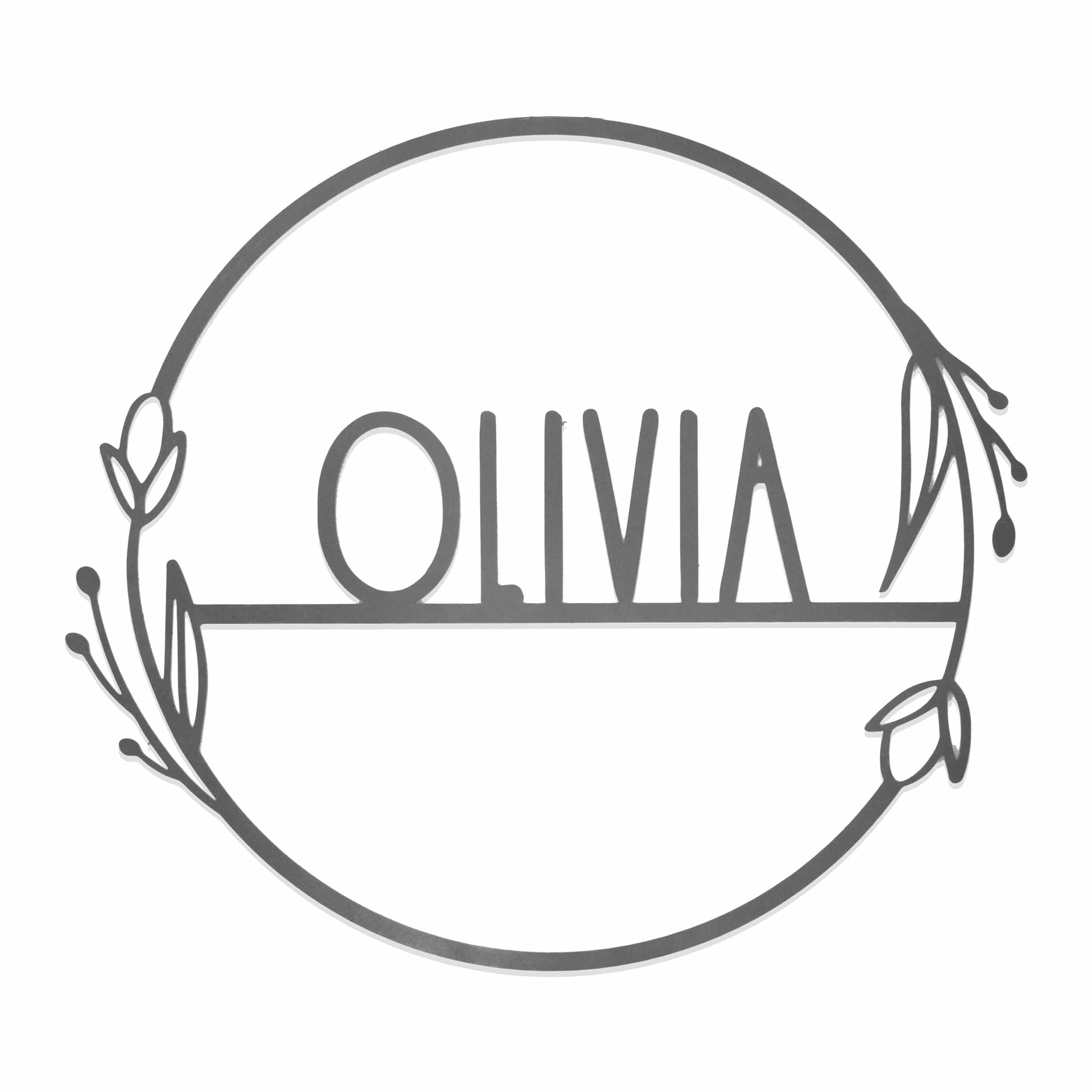 [COL] Flower Shop Collection - Personalized Family Custom Name Wall Sign for Wreath
