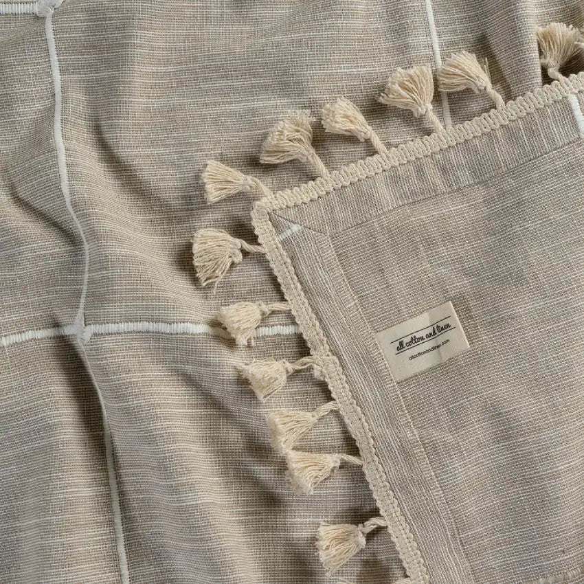 Tassel Tablecloth - Bohemian Tablecloth