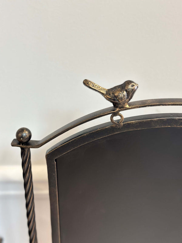 Farmhouse Metal Chalkboard Stand with Birds